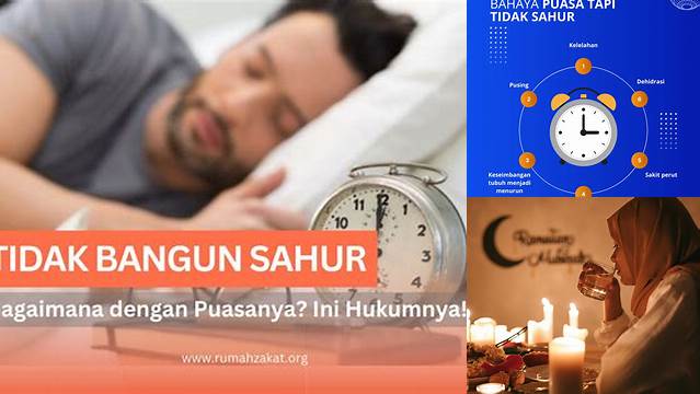 Hukum Puasa Tidak Sahur