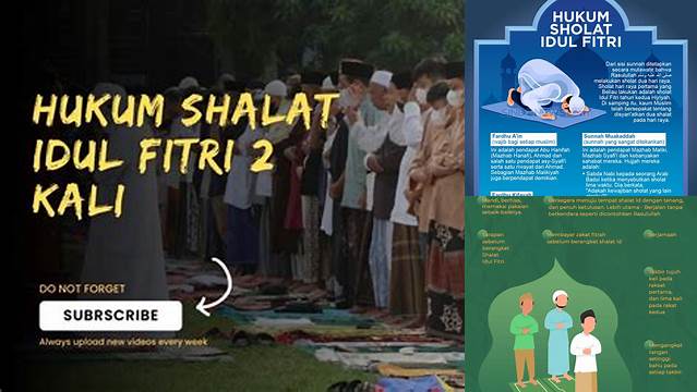 Hukum Shalat Idul Fitri Dua Kali