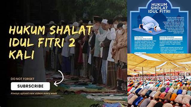 Hukum Shalat Idul Fitri Dua Kali