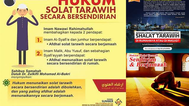 Panduan Hukum Shalat Tarawih Sendiri: Benar, Sah, dan Penuh Pahala