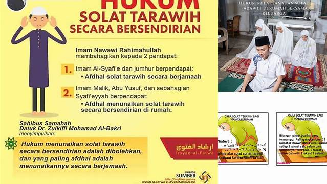 Panduan Hukum Salat Tarawih di Rumah untuk Bulan Ramadan