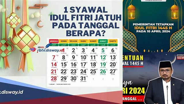 Idul Fitri Jatuh Pada