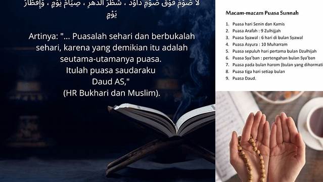 Jelaskan Macam Macam Puasa Sunnah