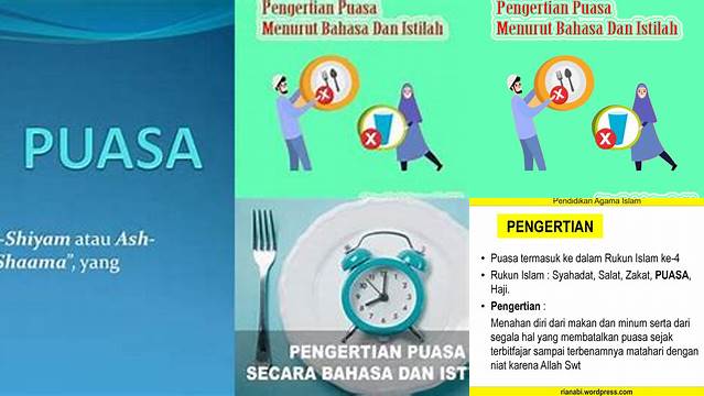 Jelaskan Pengertian Puasa