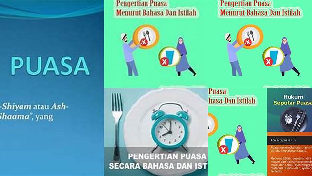 Jelaskan Pengertian Puasa Menurut Istilah