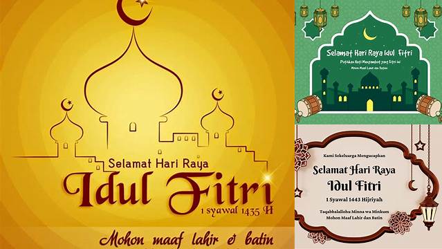 Kartu Selamat Hari Raya Idul Fitri