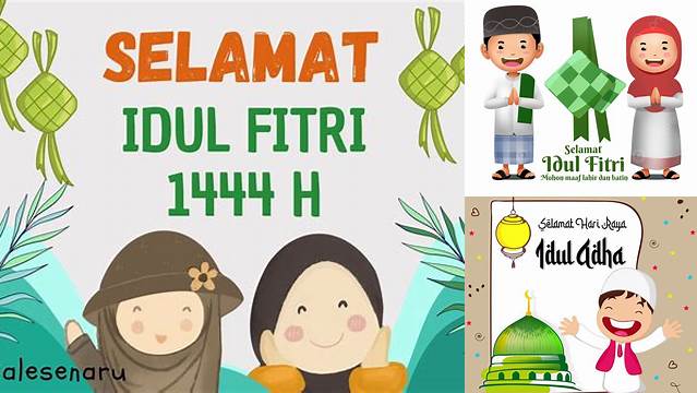 Kartu Ucapan Idul Fitri Anak