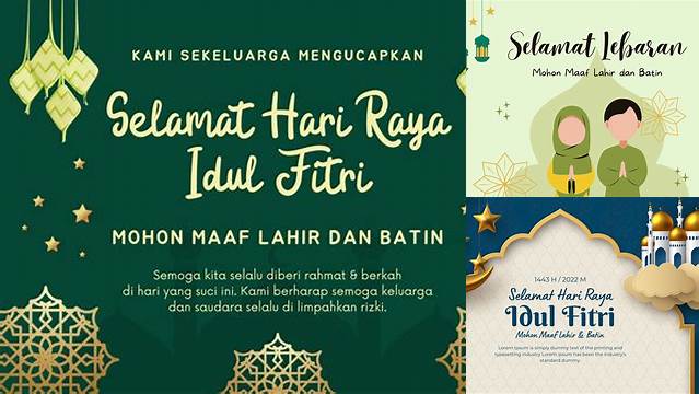 Kartu Ucapan Idul Fitri Untuk Guru