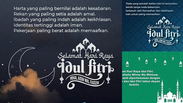 Kata Selamat Idul Fitri