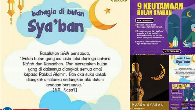 Keutamaan Puasa Sya Ban