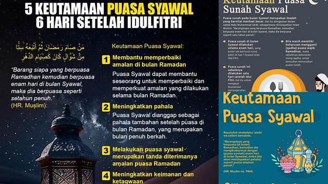 Keutamaan Puasa Syawal