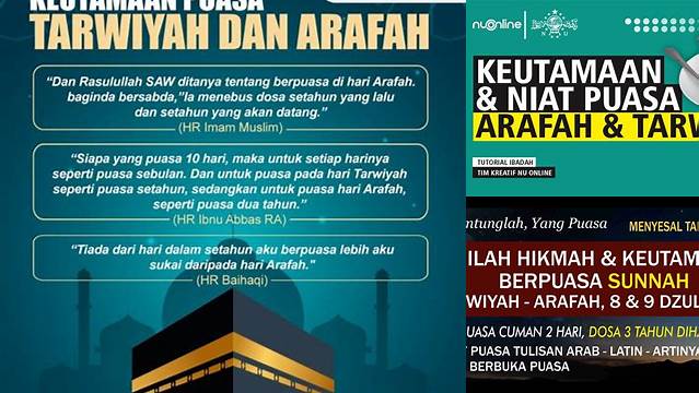 Keutamaan Puasa Tarwiyah