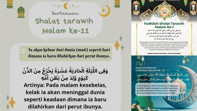 Keistimewaan Salat Tarawih Malam Ke-11, Pahala Berlipat Ganda