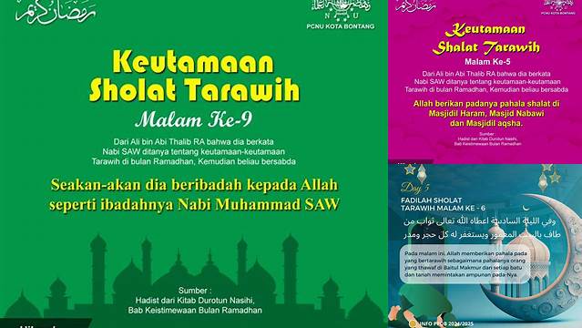 Panduan Lengkap Keutamaan Shalat Tarawih Malam ke-9