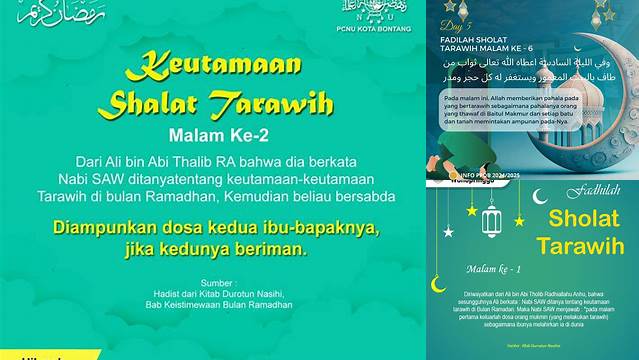 Panduan Tarawih Malam ke-2: Raih Keutamaannya yang Luar Biasa