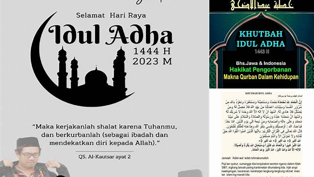 Khutbah Idul Adha Bahasa Jawa