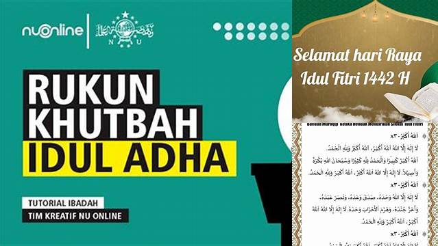 Khutbah Idul Fitri Nu Online