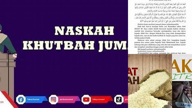 Panduan Lengkap Khutbah Jumat tentang Zakat Fitrah