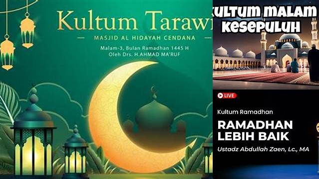 Kultum Tarawih Ramadan: Panduan Lengkap Menyampaikan Kultum yang Berkesan