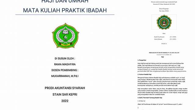 Panduan Lengkap Makalah Haji dan Umrah untuk Jemaah