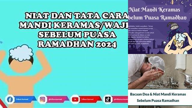 Mandi Sebelum Puasa Ramadhan