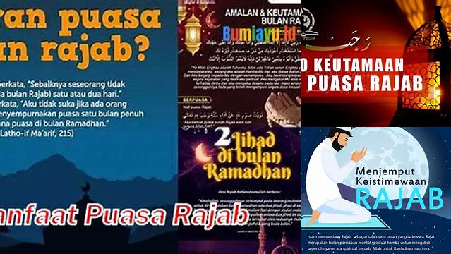 Manfaat Puasa Rajab