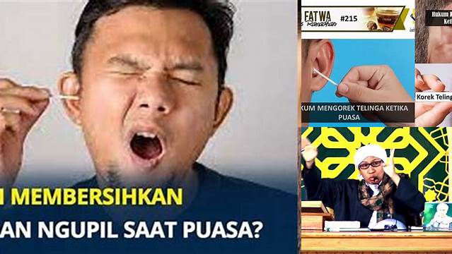 Membersihkan Telinga Saat Puasa