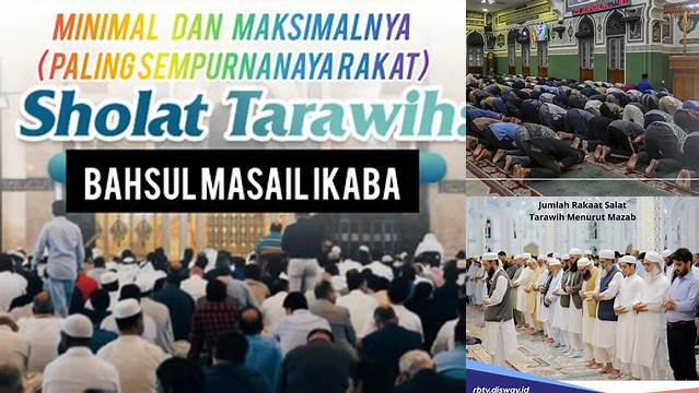 Tips Shalat Tarawih dengan Rakaat Minimal