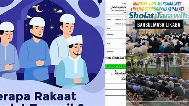 Panduan Salat Tarawih Minimal Rakaat: Khusyuk dan Berpahala