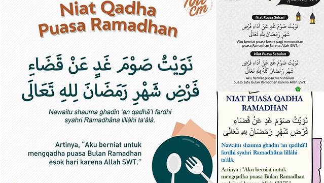 Niat Bayar Puasa Ramadhan