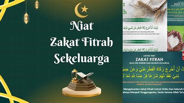 Tips Niat Bayar Zakat Fitrah untuk Sekeluarga