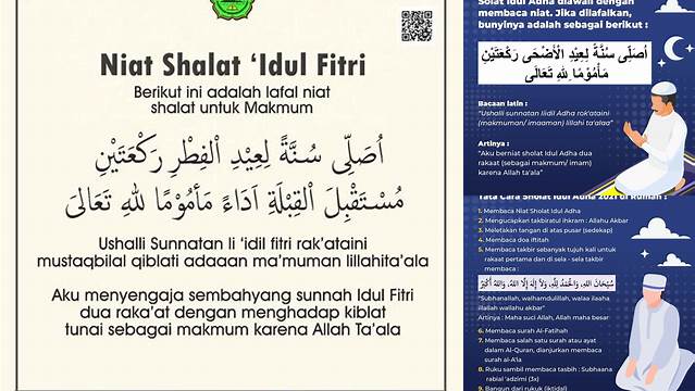 Niat Dan Bacaan Sholat Idul Fitri