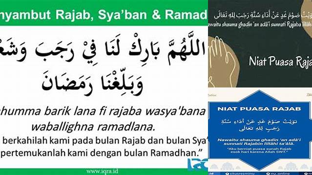 Niat Doa Puasa Rajab