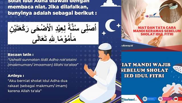 Niat Keramas Sholat Idul Adha