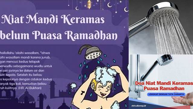 Niat Mandi Keramas Sebelum Puasa