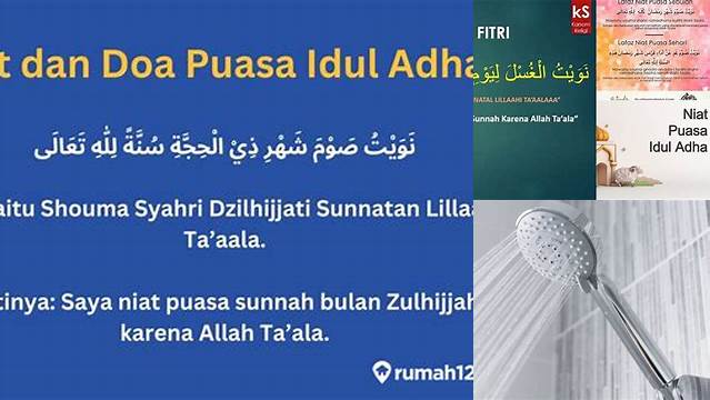 Niat Mandi Puasa Idul Adha