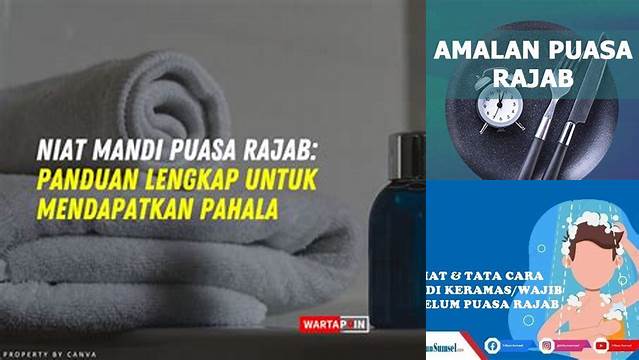 Niat Mandi Puasa Rajab