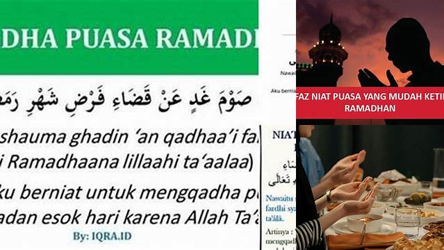 Niat Mandi Puasa Ramadhan