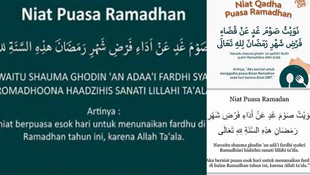 Niat Membayar Puasa Ramadhan