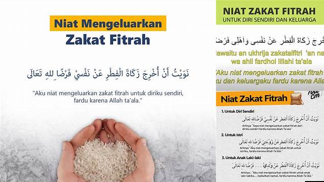 Niat Keluarkan Zakat Fitrah yang Benar