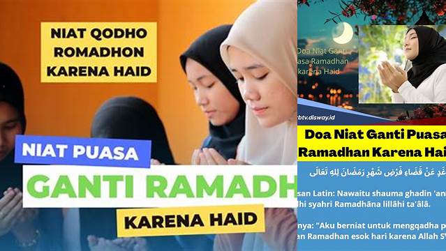 Niat Mengganti Puasa Ramadhan Karena Haid