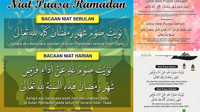 Niat Menukar Puasa Ramadhan