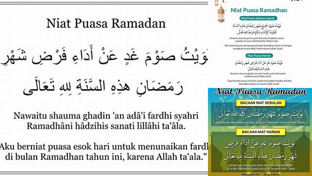 Niat Menukar Puasa Ramadhan