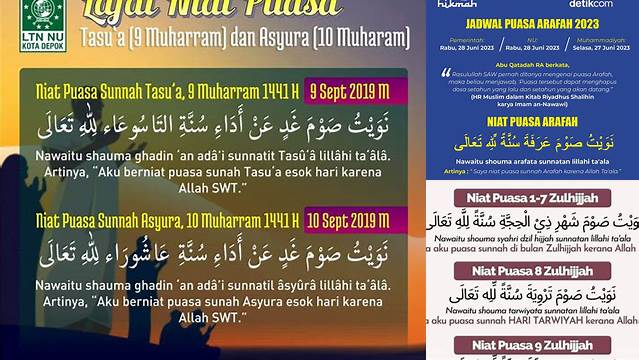 Niat Puasa 9 Dzulhijjah