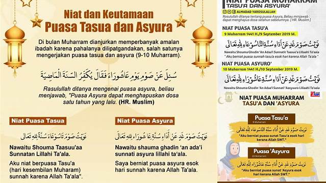 Niat Puasa Asyura 10 Muharram