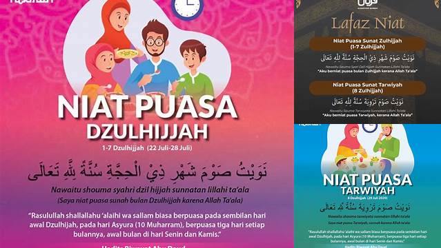 Niat Puasa Bulan Dzulhijjah