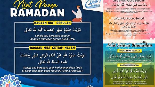 Niat Puasa Bulan Ramadhan