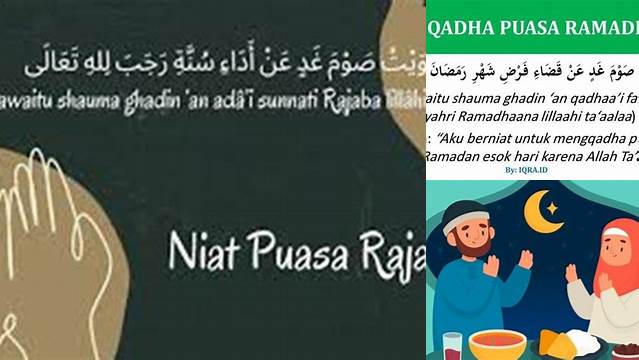 Niat Puasa Ganti Di Bulan Rajab