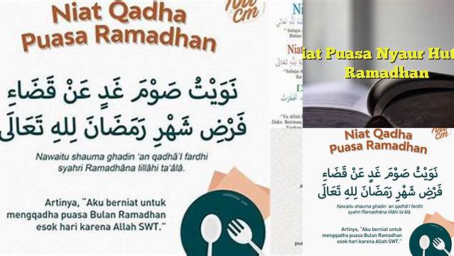 Niat Puasa Hutang Ramadhan