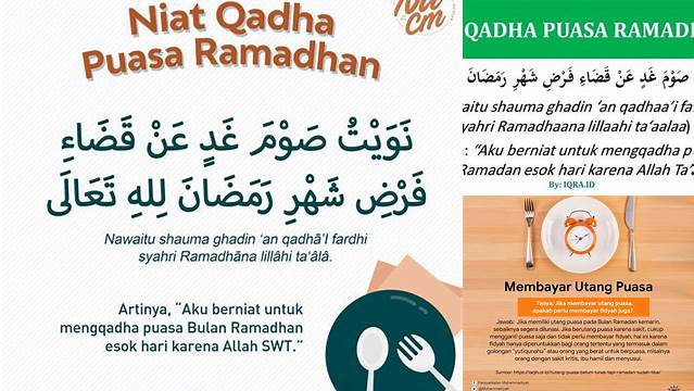 Niat Puasa Membayar Hutang Puasa Ramadhan